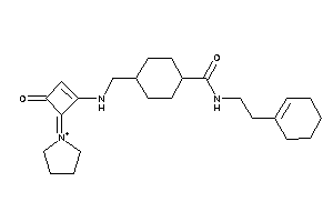 N-(2-cyclohexen-1-ylethyl)-4-[[(3-keto-4-pyrrolidin-1-ium-1-ylidene-cyclobuten-1-yl)amino]methyl]cyclohexanecarboxamide