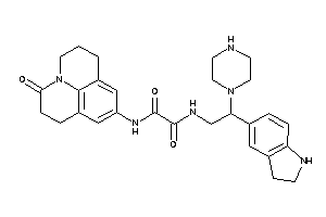 Image of N'-(2-indolin-5-yl-2-piperazino-ethyl)-N-(ketoBLAHyl)oxamide