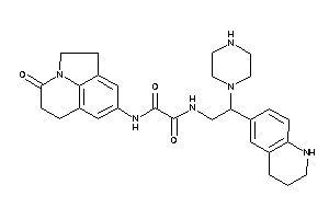 N-(ketoBLAHyl)-N'-[2-piperazino-2-(1,2,3,4-tetrahydroquinolin-6-yl)ethyl]oxamide