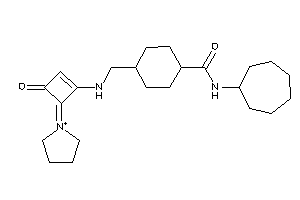 N-cycloheptyl-4-[[(3-keto-4-pyrrolidin-1-ium-1-ylidene-cyclobuten-1-yl)amino]methyl]cyclohexanecarboxamide