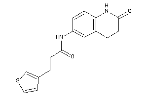 N-(2-keto-3,4-dihydro-1H-quinolin-6-yl)-3-(3-thienyl)propionamide