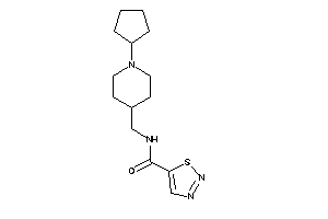 N-[(1-cyclopentyl-4-piperidyl)methyl]thiadiazole-5-carboxamide