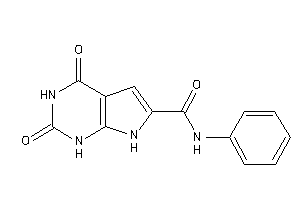 2,4-diketo-N-phenyl-1,7-dihydropyrrolo[2,3-d]pyrimidine-6-carboxamide