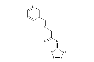 2-(3-pyridylmethylthio)-N-(4-thiazolin-2-ylidene)acetamide