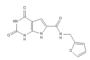 N-(2-furfuryl)-2,4-diketo-1,7-dihydropyrrolo[2,3-d]pyrimidine-6-carboxamide