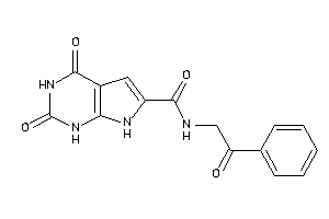 2,4-diketo-N-phenacyl-1,7-dihydropyrrolo[2,3-d]pyrimidine-6-carboxamide