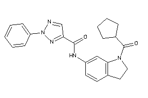 N-[1-(cyclopentanecarbonyl)indolin-6-yl]-2-phenyl-triazole-4-carboxamide