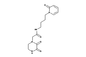 2-(2,3-diketopiperazino)-N-[4-(2-keto-1-pyridyl)butyl]acetamide