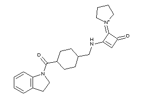 3-[[4-(indoline-1-carbonyl)cyclohexyl]methylamino]-4-pyrrolidin-1-ium-1-ylidene-cyclobut-2-en-1-one