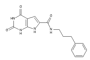 2,4-diketo-N-(3-phenylpropyl)-1,7-dihydropyrrolo[2,3-d]pyrimidine-6-carboxamide