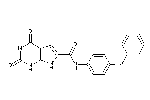 2,4-diketo-N-(4-phenoxyphenyl)-1,7-dihydropyrrolo[2,3-d]pyrimidine-6-carboxamide