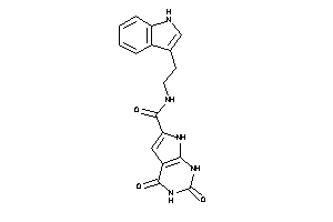 N-[2-(1H-indol-3-yl)ethyl]-2,4-diketo-1,7-dihydropyrrolo[2,3-d]pyrimidine-6-carboxamide