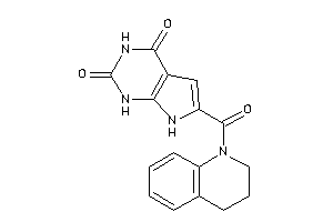 6-(3,4-dihydro-2H-quinoline-1-carbonyl)-1,7-dihydropyrrolo[2,3-d]pyrimidine-2,4-quinone