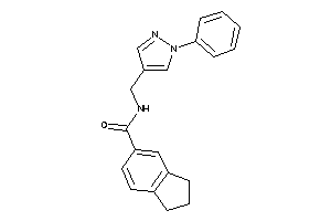 Image of N-[(1-phenylpyrazol-4-yl)methyl]indane-5-carboxamide