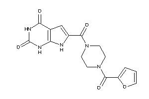 6-[4-(2-furoyl)piperazine-1-carbonyl]-1,7-dihydropyrrolo[2,3-d]pyrimidine-2,4-quinone