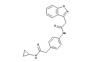 N-cyclopropyl-2-[4-[(2-indoxazen-3-ylacetyl)amino]phenyl]acetamide