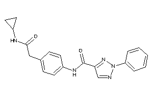 N-[4-[2-(cyclopropylamino)-2-keto-ethyl]phenyl]-2-phenyl-triazole-4-carboxamide