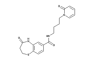 4-keto-N-[4-(2-keto-1-pyridyl)butyl]-3,5-dihydro-2H-1,5-benzothiazepine-7-carboxamide