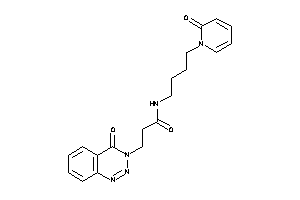 3-(4-keto-1,2,3-benzotriazin-3-yl)-N-[4-(2-keto-1-pyridyl)butyl]propionamide