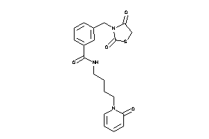 3-[(2,4-diketothiazolidin-3-yl)methyl]-N-[4-(2-keto-1-pyridyl)butyl]benzamide