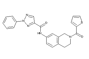 2-phenyl-N-[2-(2-thenoyl)-3,4-dihydro-1H-isoquinolin-7-yl]triazole-4-carboxamide