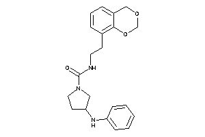 3-anilino-N-[2-(4H-1,3-benzodioxin-8-yl)ethyl]pyrrolidine-1-carboxamide