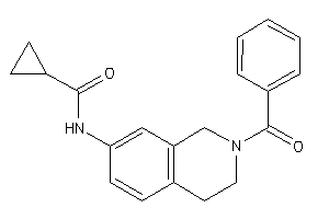 N-(2-benzoyl-3,4-dihydro-1H-isoquinolin-7-yl)cyclopropanecarboxamide