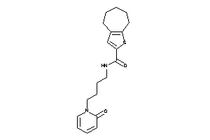 N-[4-(2-keto-1-pyridyl)butyl]-5,6,7,8-tetrahydro-4H-cyclohepta[b]thiophene-2-carboxamide