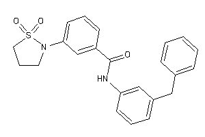 N-(3-benzylphenyl)-3-(1,1-diketo-1,2-thiazolidin-2-yl)benzamide