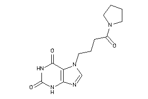 7-(4-keto-4-pyrrolidino-butyl)xanthine