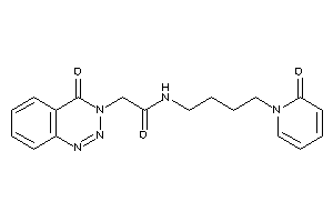 2-(4-keto-1,2,3-benzotriazin-3-yl)-N-[4-(2-keto-1-pyridyl)butyl]acetamide