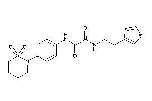 N'-[4-(1,1-diketothiazinan-2-yl)phenyl]-N-[2-(3-thienyl)ethyl]oxamide