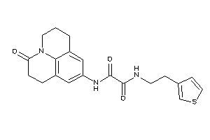 N-(ketoBLAHyl)-N'-[2-(3-thienyl)ethyl]oxamide