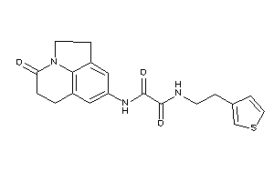 Image of N-(ketoBLAHyl)-N'-[2-(3-thienyl)ethyl]oxamide