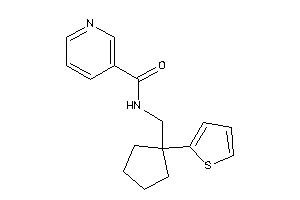 N-[[1-(2-thienyl)cyclopentyl]methyl]nicotinamide