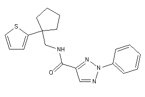 2-phenyl-N-[[1-(2-thienyl)cyclopentyl]methyl]triazole-4-carboxamide