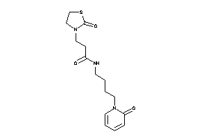 N-[4-(2-keto-1-pyridyl)butyl]-3-(2-ketothiazolidin-3-yl)propionamide