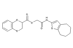 2,3-dihydro-1,4-benzodioxine-3-carboxylic Acid [2-keto-2-(5,6,7,8-tetrahydro-4H-cyclohepta[b]thiophen-2-ylamino)ethyl] Ester