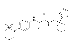 N'-[4-(1,1-diketothiazinan-2-yl)phenyl]-N-[[1-(2-thienyl)cyclopentyl]methyl]oxamide