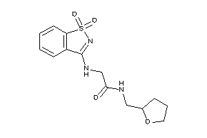 2-[(1,1-diketo-1,2-benzothiazol-3-yl)amino]-N-(tetrahydrofurfuryl)acetamide