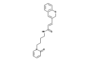 3-(2H-chromen-3-yl)-N-[4-(2-keto-1-pyridyl)butyl]acrylamide