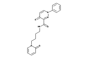 4-keto-N-[4-(2-keto-1-pyridyl)butyl]-1-phenyl-pyridazine-3-carboxamide