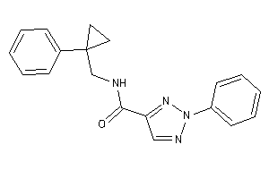 2-phenyl-N-[(1-phenylcyclopropyl)methyl]triazole-4-carboxamide