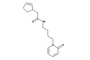 2-cyclopent-2-en-1-yl-N-[4-(2-keto-1-pyridyl)butyl]acetamide