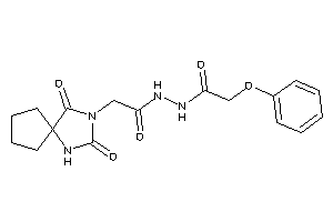 N'-[2-(2,4-diketo-1,3-diazaspiro[4.4]nonan-3-yl)acetyl]-2-phenoxy-acetohydrazide