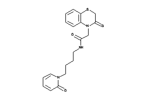 2-(3-keto-1,4-benzothiazin-4-yl)-N-[4-(2-keto-1-pyridyl)butyl]acetamide