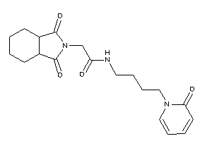 2-(1,3-diketo-3a,4,5,6,7,7a-hexahydroisoindol-2-yl)-N-[4-(2-keto-1-pyridyl)butyl]acetamide