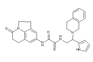 N'-[2-(3,4-dihydro-1H-isoquinolin-2-yl)-2-(1H-pyrrol-2-yl)ethyl]-N-(ketoBLAHyl)oxamide