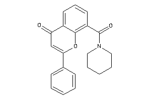 2-phenyl-8-(piperidine-1-carbonyl)chromone