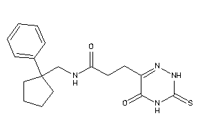 3-(5-keto-3-thioxo-2H-1,2,4-triazin-6-yl)-N-[(1-phenylcyclopentyl)methyl]propionamide